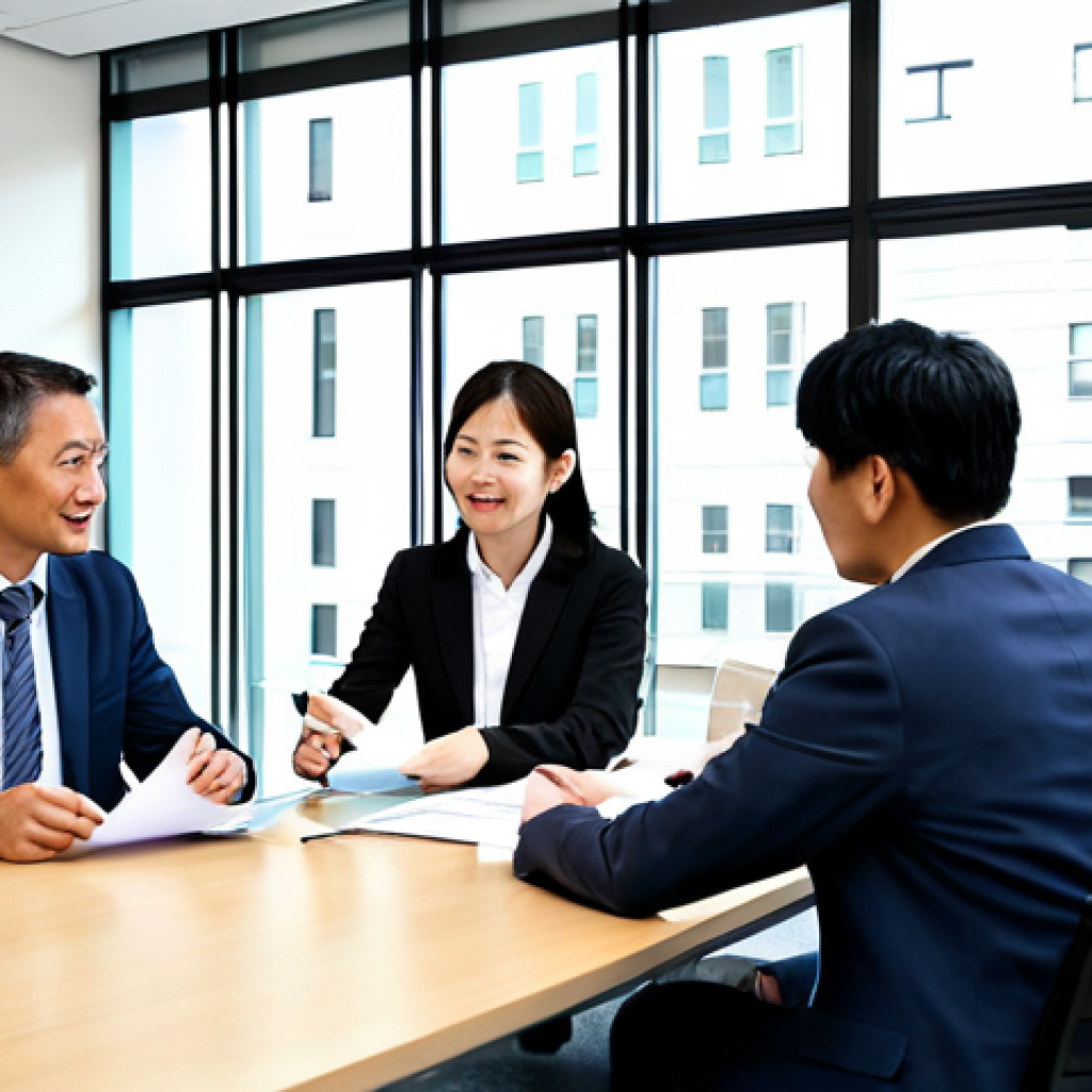 Collaborative Business Meeting**
"A diverse group of business professionals, both men and women, are sitting around a conference table in a bright, modern office. They are reviewing documents and engaging in a lively discussion, showcasing a synergistic partnership. Fully clothed in professional attire, safe for work, appropriate content, perfect anatomy, natural proportions, professional, modest, family-friendly, well-formed hands, proper finger count. Japanese business culture influence, clean and organized environment, natural lighting."
**