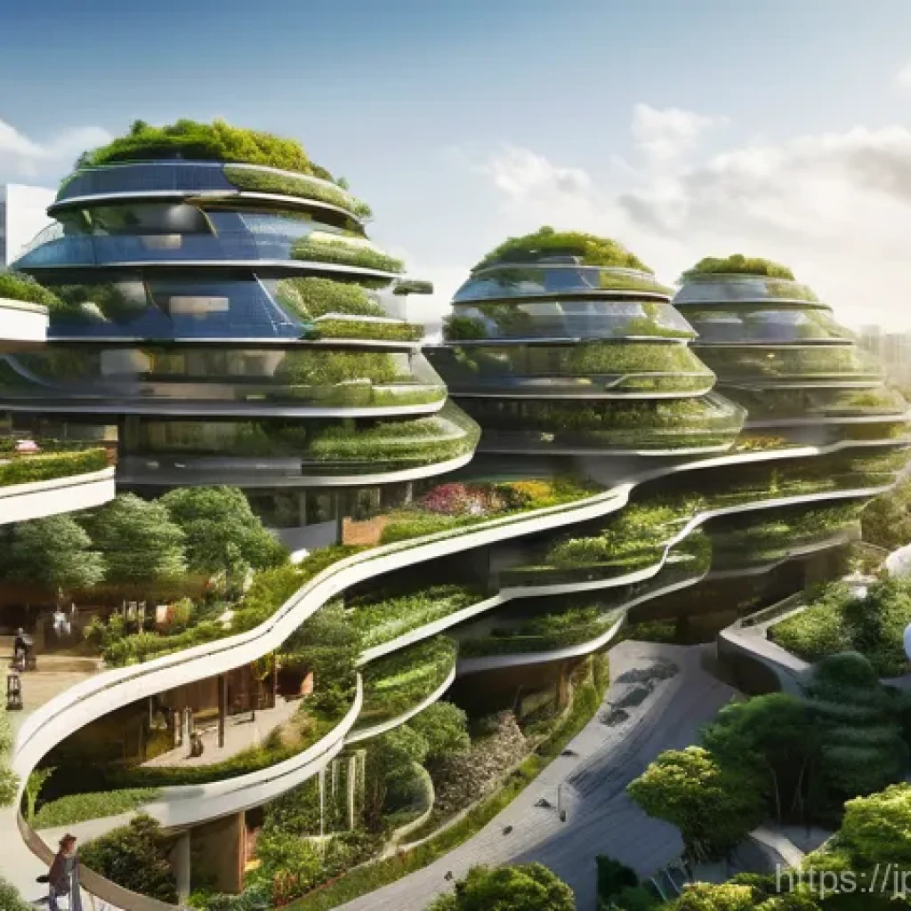 생태계 중심 사고의 실천 방법 - **Title: The Harmony of Sustainable Cities**
**Prompt:** A wide, breathtaking landscape view of ...